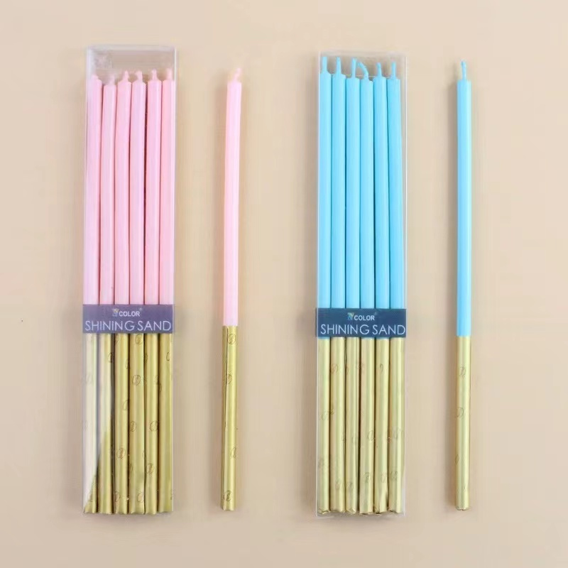 Luxury Candle Supplies Usa - 6pcs Long Birthday Candle Cake Decoration