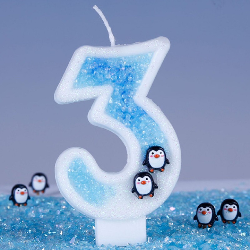 Luxury Candle Supplies Usa - Blue Children's Birthday Candle Cake Decoration