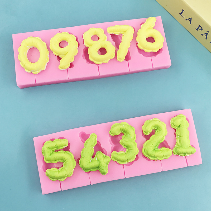 Candle Supplies Eu - Arabic numeral silicone mold DIY Handmade