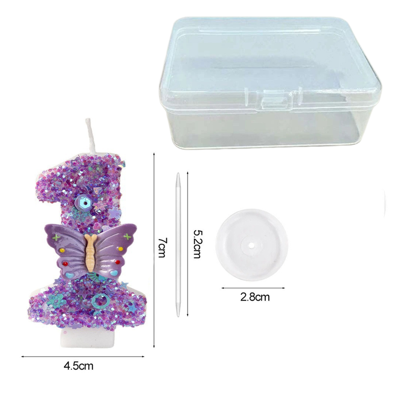 Purple Butterfly Number 0-9 Bi - Luxury Candle Supplies Usa 评论和价格