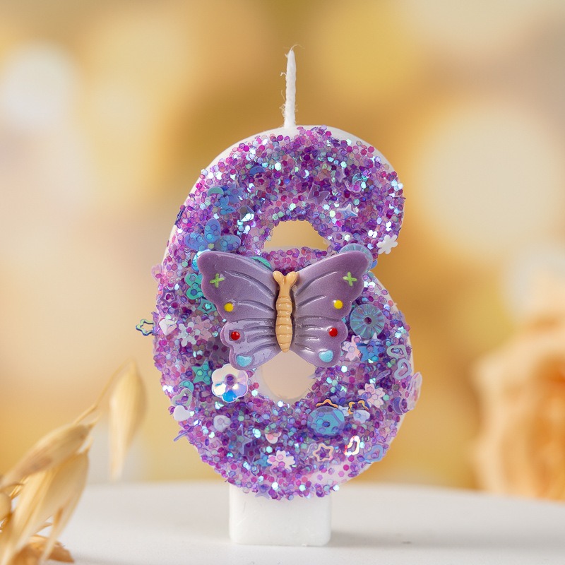 Purple Butterfly Number 0-9 Bi - Luxury Candle Supplies Usa 评论和价格