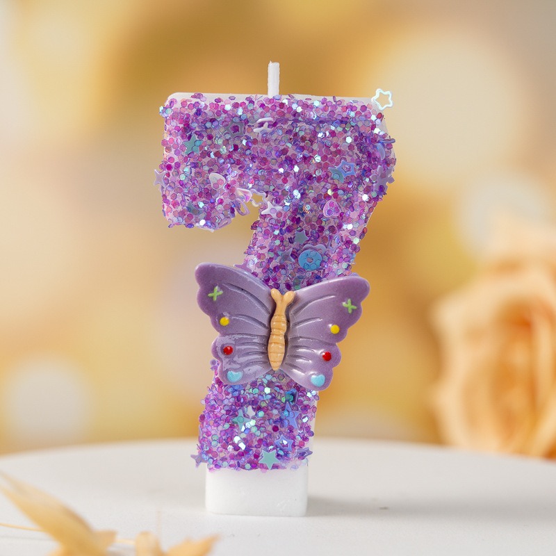 Purple Butterfly Number 0-9 Bi - Luxury Candle Supplies Usa 评论和价格