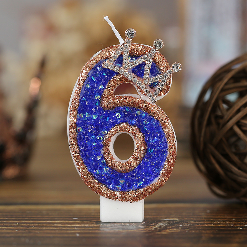 Blue Birthday Numbers Candles  - Luxury Candle Supplies Usa 评论和价格