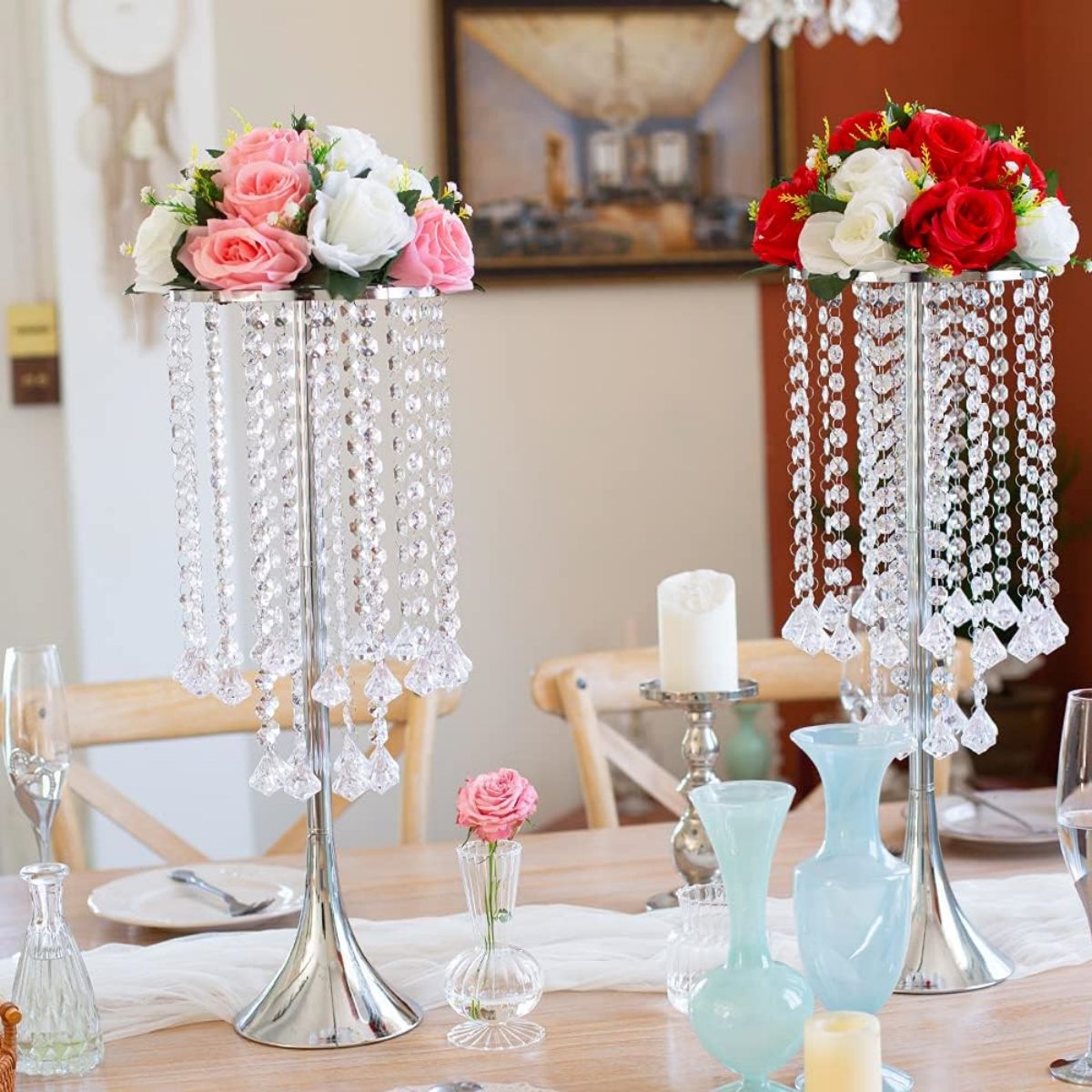 2/10pcs Luxury Crystal Flower  - Luxury Candle Supplies Usa 评论和价格