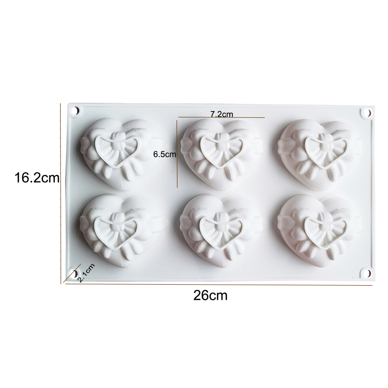 Heart Silicone Mold For Soap M - Candle Supplies Eu 评论和价格
