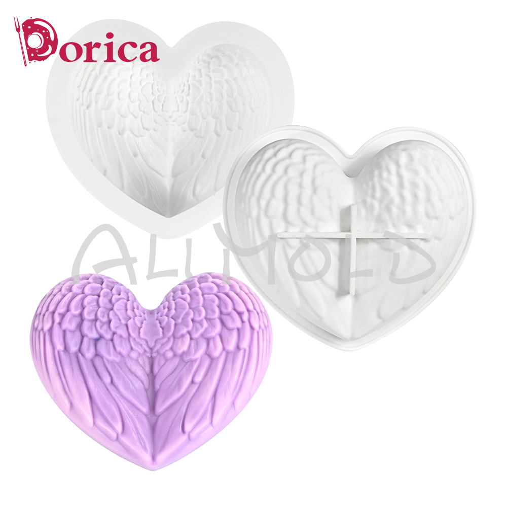 Dorica 3D Wings Heart Silicone - Candle Supplies Eu 评论和价格
