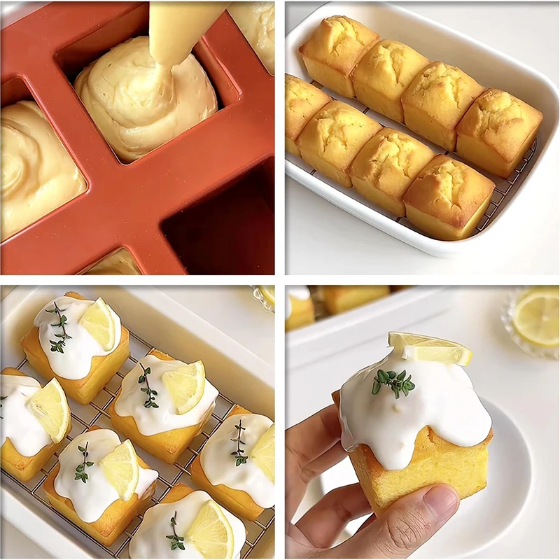 8 Cavity Square Mousse Cake Mo - Candle Supplies Eu 评论和价格