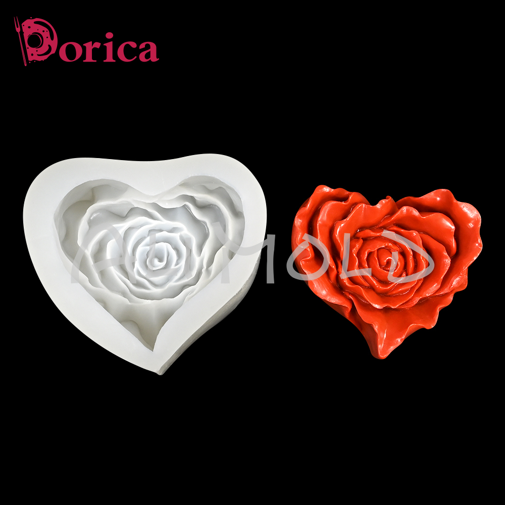 Rose Heart Silicone Candle Mol - Candle Supplies Eu 评论和价格