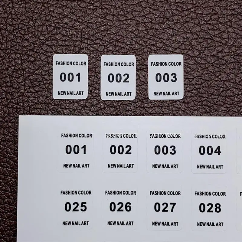 NO.1-240 Nail Polish Number St - Sticker Label Template 评论和价格