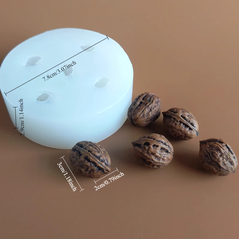 3d Small Walnut Silicone Molds - Candle Supplies Eu 评论和价格