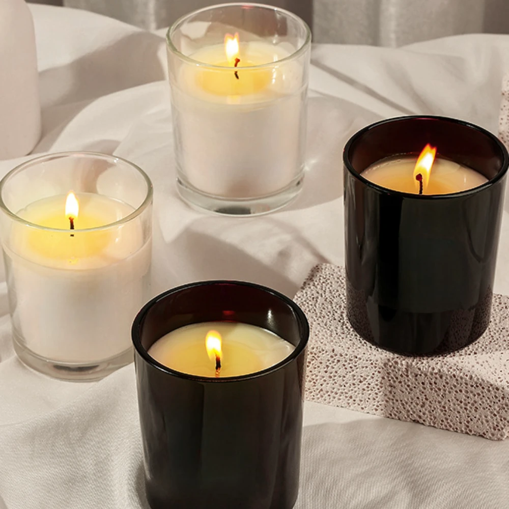 Luxury Glass Candle Jar Black  - Luxury Candle Supplies Usa 评论和价格